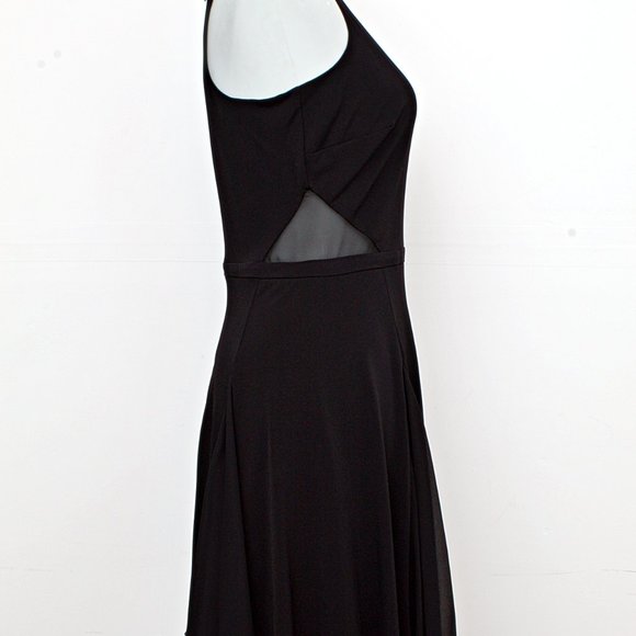 Donna Ricco- little black dress. Sleeveless key hole neck-sheer on waist… - Picture 8 of 8